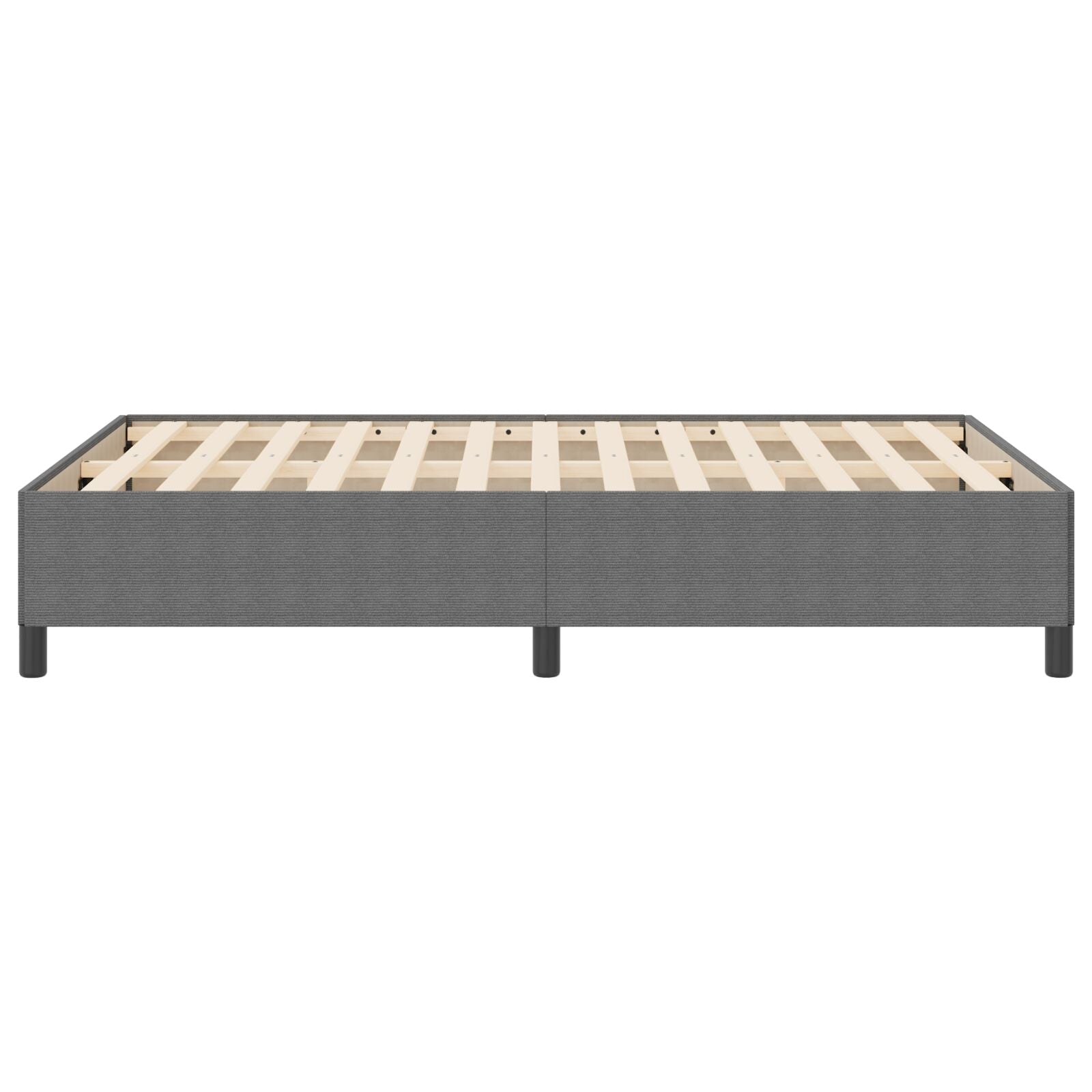 Bedframe Katoen Lichtgrijs 160 x 200 cm