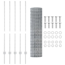 Tuinaheining Set Set Van 2 Gegalvaniseerd Staal 10 X 1,2 M