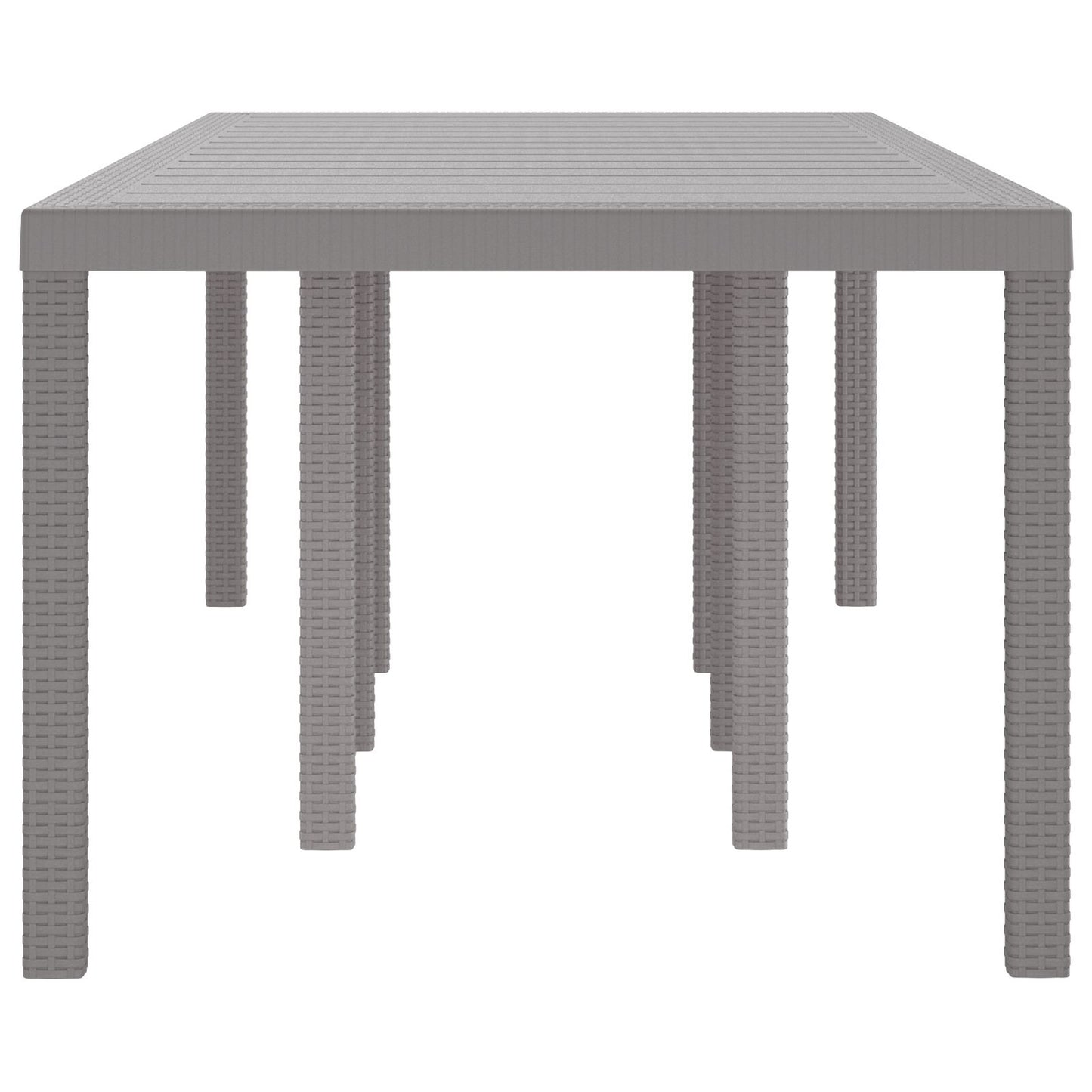 Tuin Tafel Metaal, Synthetische Materialen Groot Lichtgrijs 2.5 m