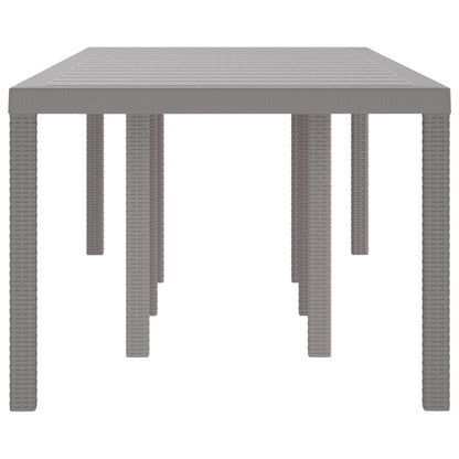 Tuin Tafel Metaal, Synthetische Materialen Groot Lichtgrijs 2.5 m
