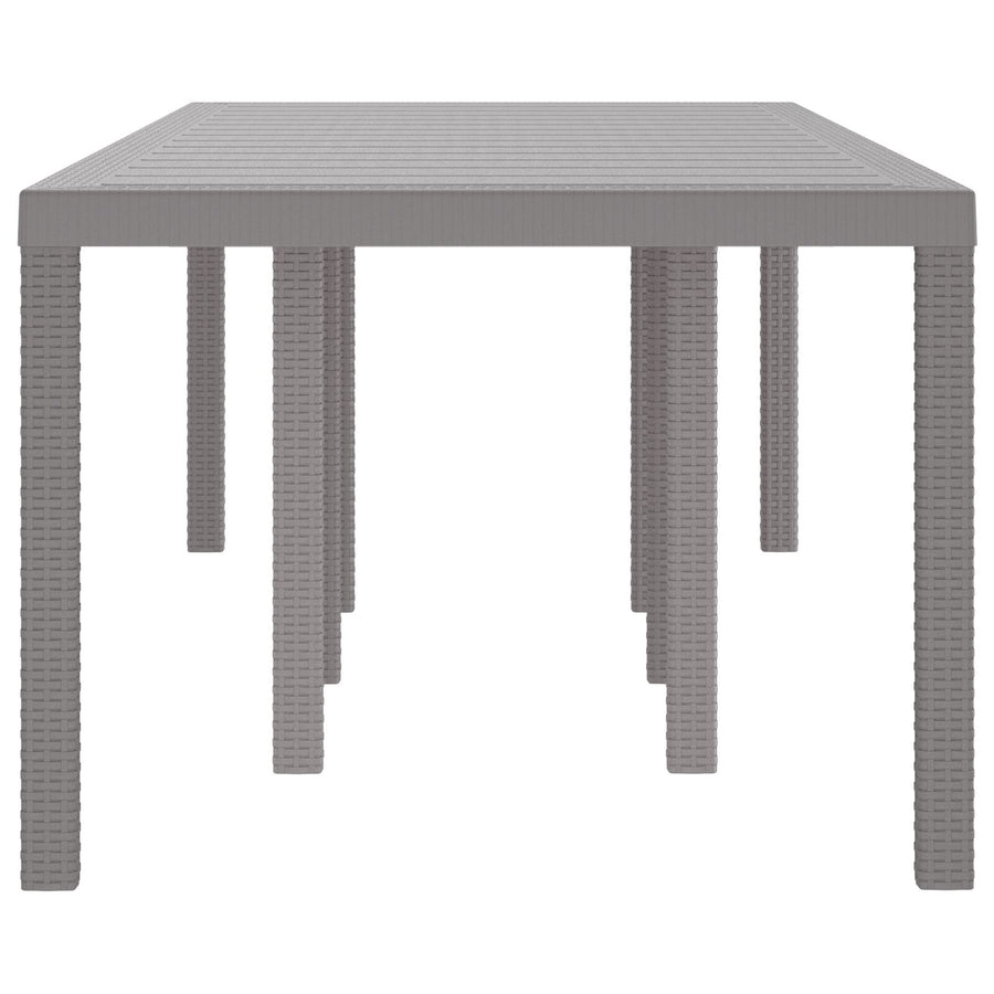 Tuin Tafel Metaal, Synthetische Materialen Groot Lichtgrijs 2.5 m