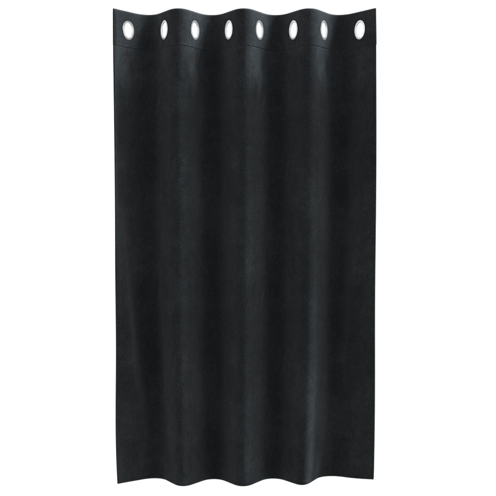 Blackout Gordijnen 2 Stuks Velours Zwart 140 x 140 cm met oogjes