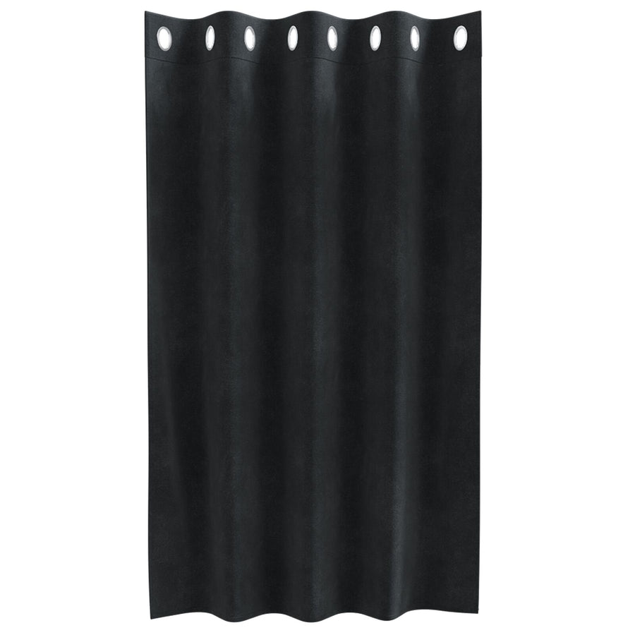 Blackout Gordijnen 2 Stuks Velours Zwart 140 x 140 cm met oogjes