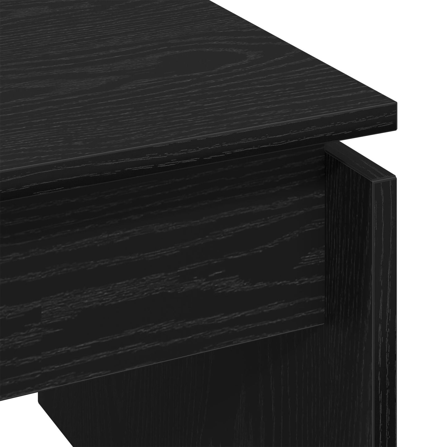 Salontafel Zwart Eiken 68X38X50 Cm Samengesteld Hout