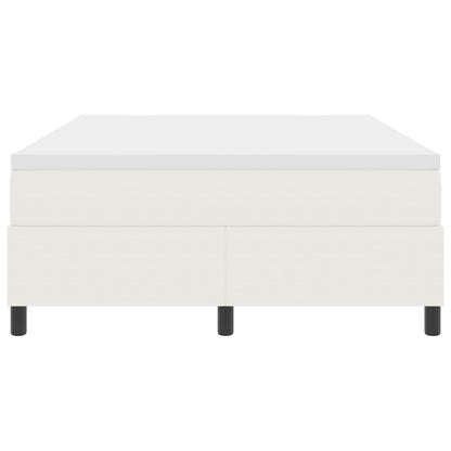 Boxspringbed Met Matras Crème 160X200 Cm Corduroy Stof