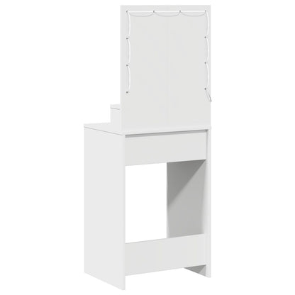 Make-Uptafel Met Led-Lampjes 50 x 41 x 135 cm Wit