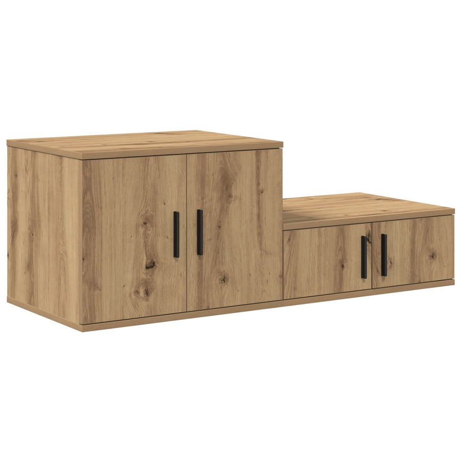 Opslagkast Artisan Eiken Gelaagd Hout Ambachtelijk eiken 127 x 41 x 40 cm