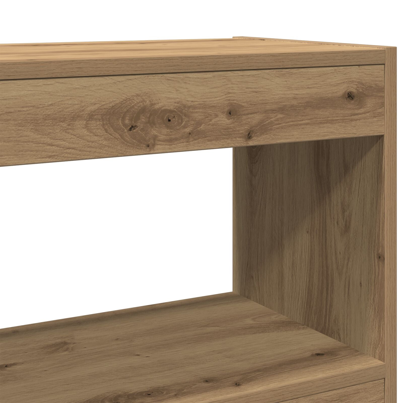 Boekenplank/Room Divider - Artisan Eiken - 100X30X72 Cm - Gemaakt Van Behandeld Hout