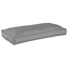 Kussen 120x60x12 cm grijs oxford stof
