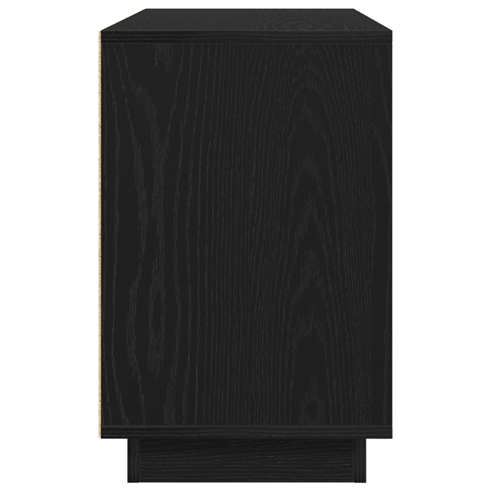 Sideboard Zwart Eiken 102X35X55 Cm Engineered Wood