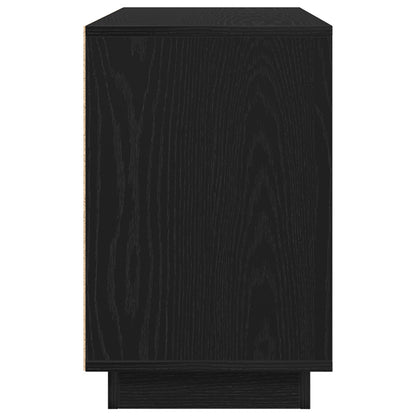 Sideboard Zwart Eiken 102X35X55 Cm Engineered Wood