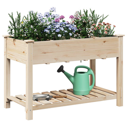 Tuinplanter Met Roosters 115X59X76 Cm Massief Vurenhout 115 x 59 x 76,5 cm