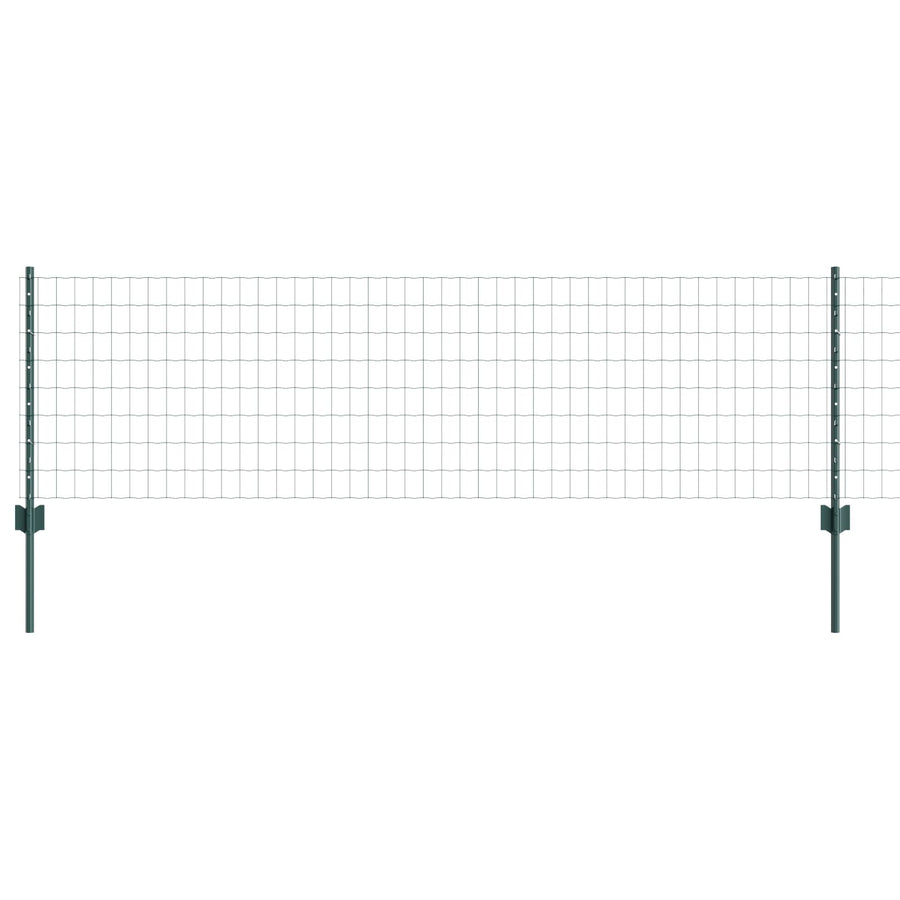 Euro Schutting Met 5 U-Palen Groen 0.6X10 M Staal