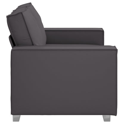 Loveseat Kunstleer Grijs 120 cm