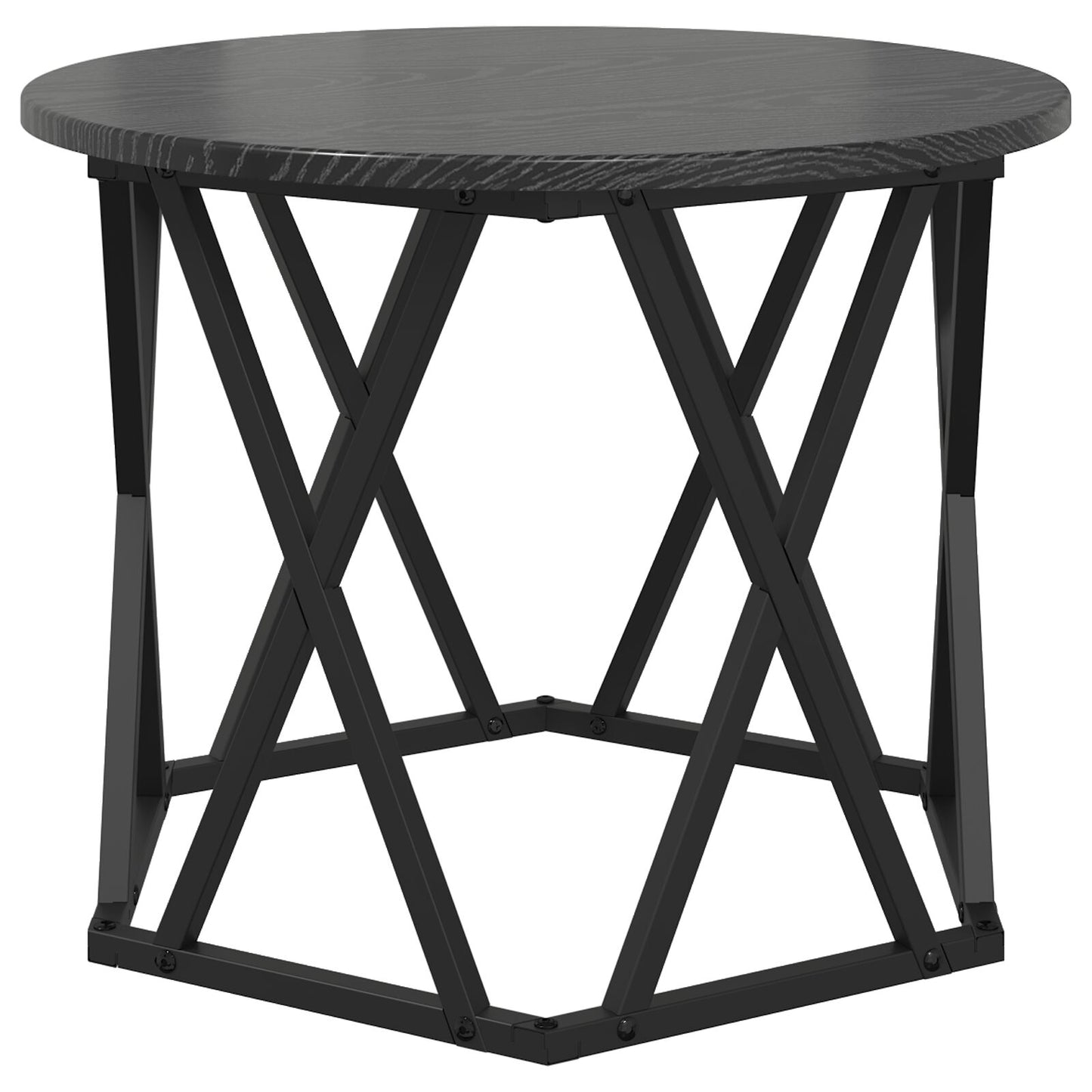 Bijzettafels In Een Set Van 3 - Fineer Zwart eiken