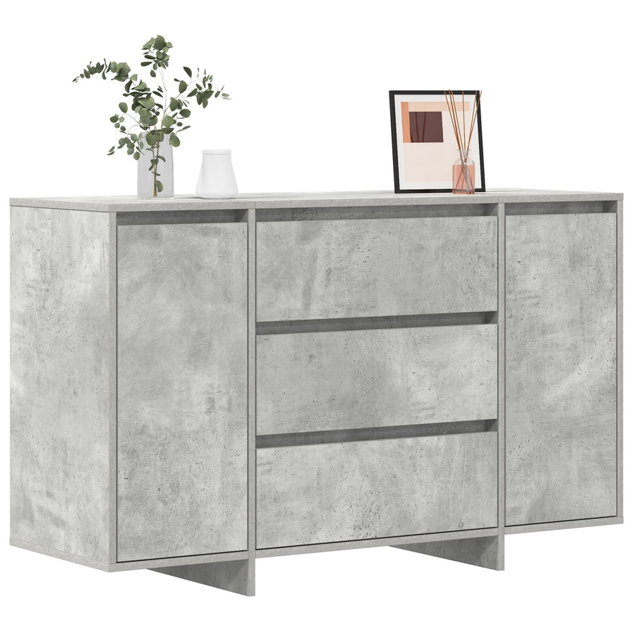 Zijtafel Betonnen Grijs Geëngineerd Hout Zijtafel Rechthoekig