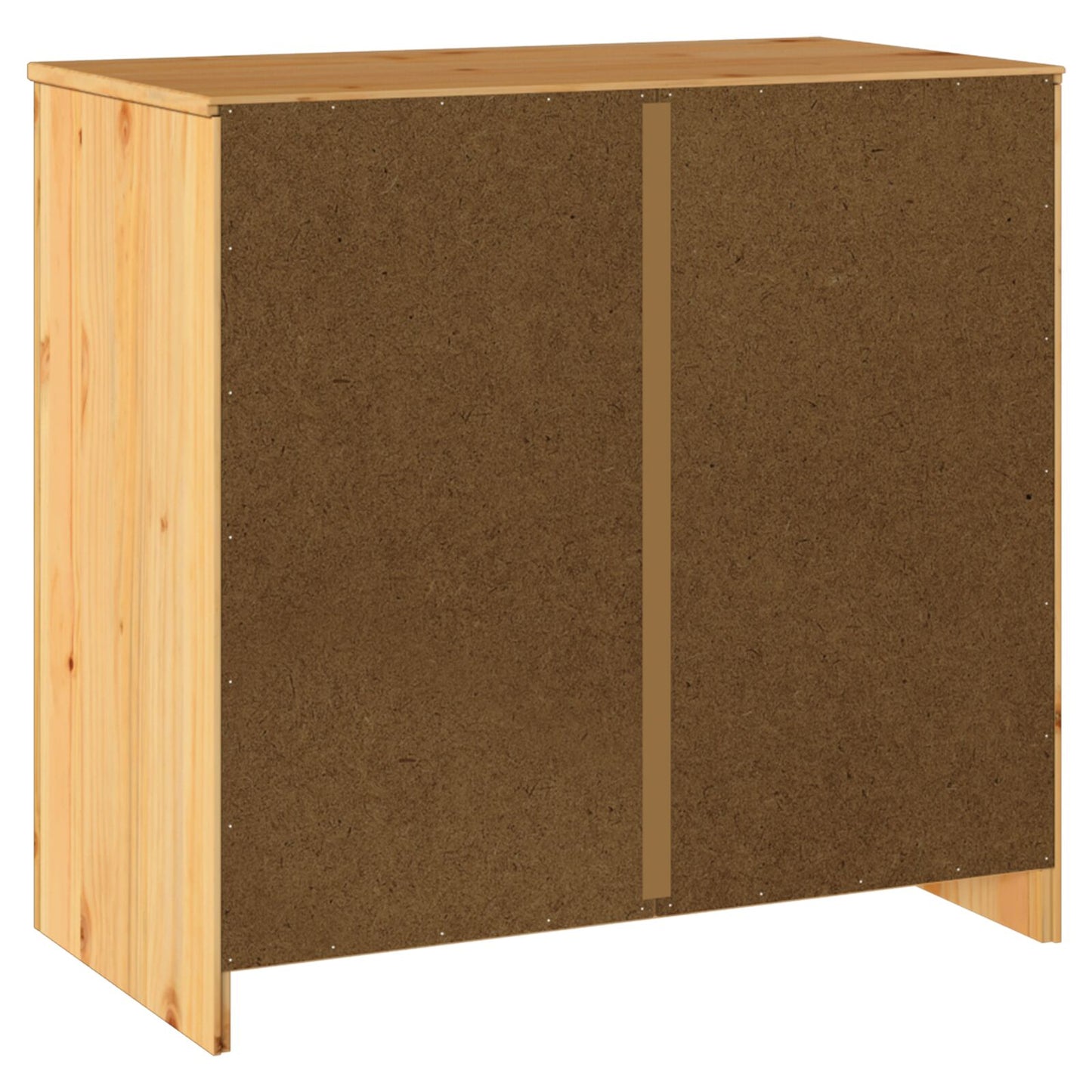 Dressoir ""Drammen"" 79X43X75,5 Cm Massief Hout Grondhout Eiken