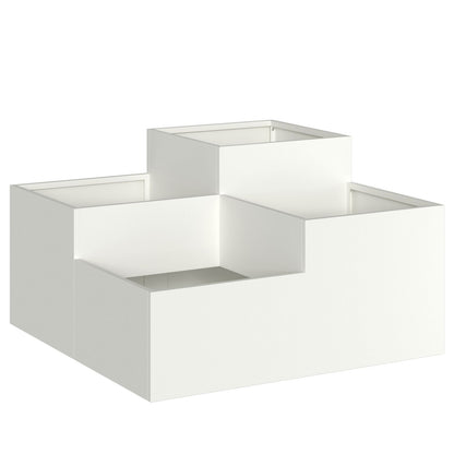 Tuin Planter Te Staal Wit 100 x 100 x 48 cm