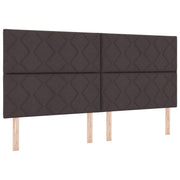 Hoofdbord 200 cm stof donkerbruin