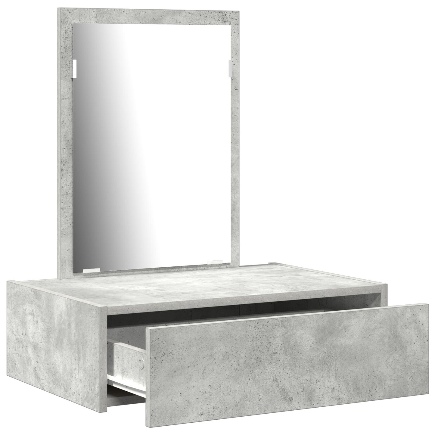 Wand Kaptafel 60 x 40 x 70 cm Beton grijs zonder LED