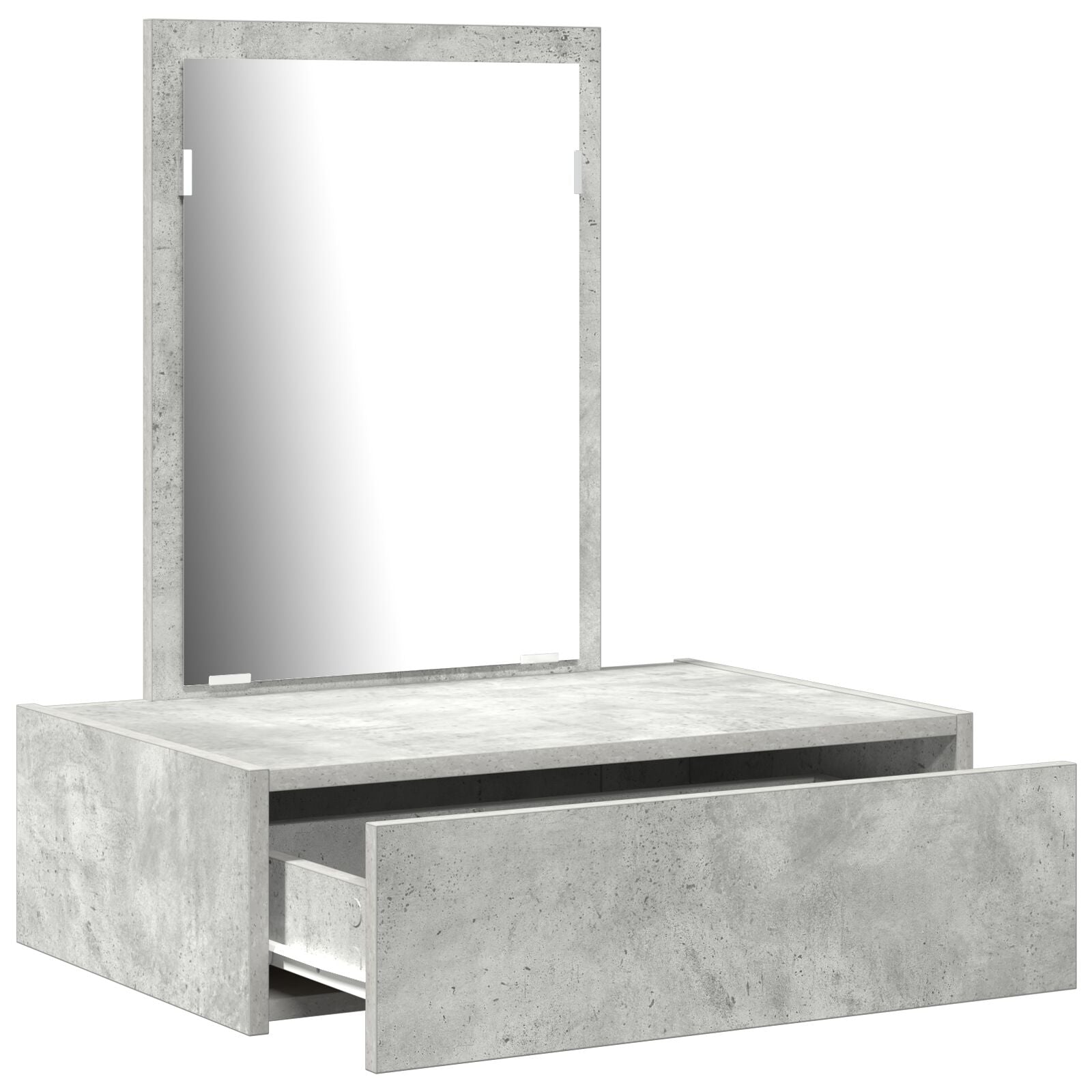Wand Kaptafel 60 x 40 x 70 cm Beton grijs zonder LED