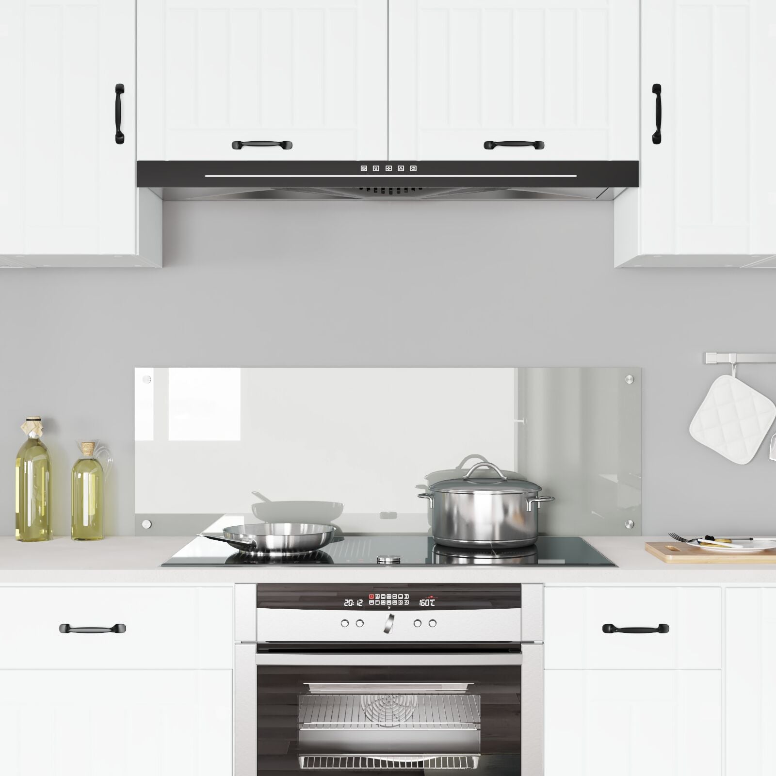 Keuken Achterwand 120X40X0,6 Cm Veiligheidsglas Transparant 120 x 40 cm