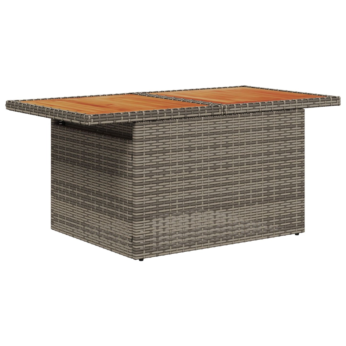 Tuinbank Set Set Van 7 Grijs Riet, Polyester Tuinbank Set