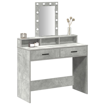 Kaptafel Met Led-Verlichting Betonnen Grijs Beton grijs 100 x 41 x 140 cm