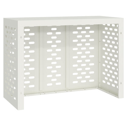Airconditioner Beschermhoes Staal Wit 110 x 50 x 80 cm