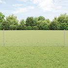 Hekpalen set 0,6 x 50 m staal zilver
