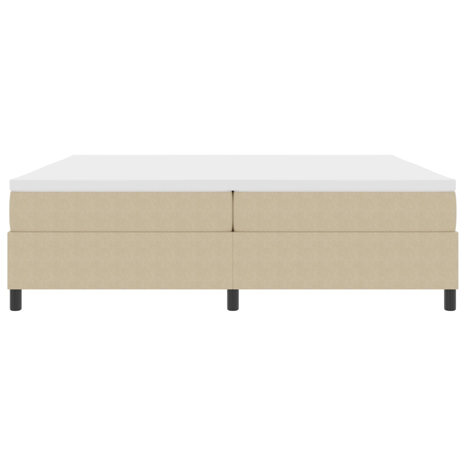 Boxspring Bed Met Matras Licht Groen Grijs 200X200 Cm Corduroy Stof