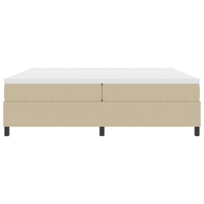 Boxspring Bed Met Matras Licht Groen Grijs 200X200 Cm Corduroy Stof