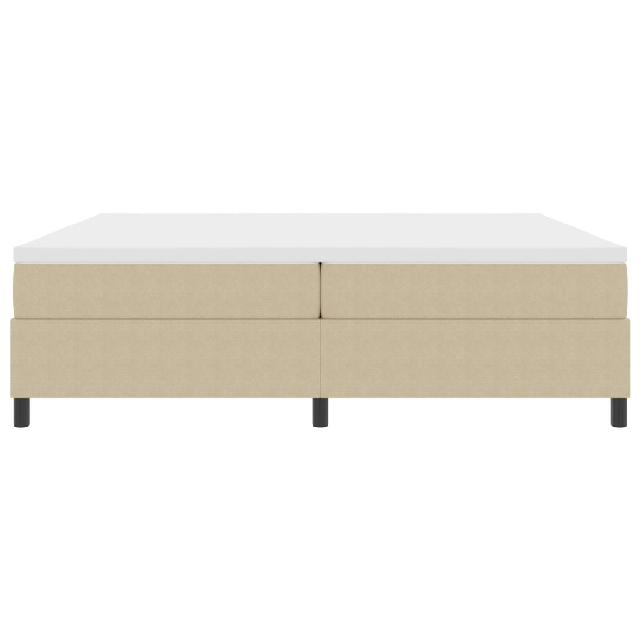 Boxspring Bed Met Matras Licht Groen Grijs 200X200 Cm Corduroy Stof