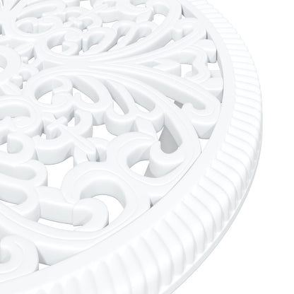 3-Delig Tuin Bistro Set Te Gietaluminium Wit