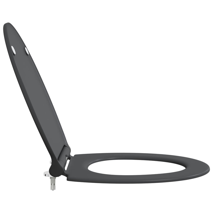 Quick Release Toiletbril Met Soft Close Duroplast Anthraciet