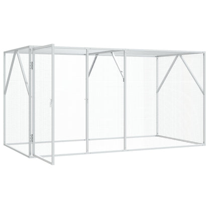 Vogelvolière Antraciet Staal 102 x 208 x 108 cm