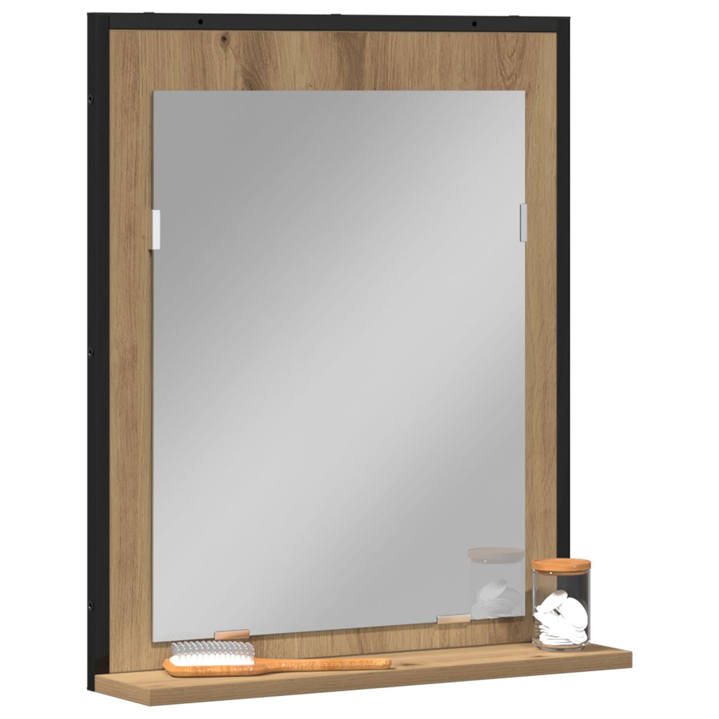 Badkamerspiegel 50X12X60 Cm Gelaagd Hout Artisan eiken