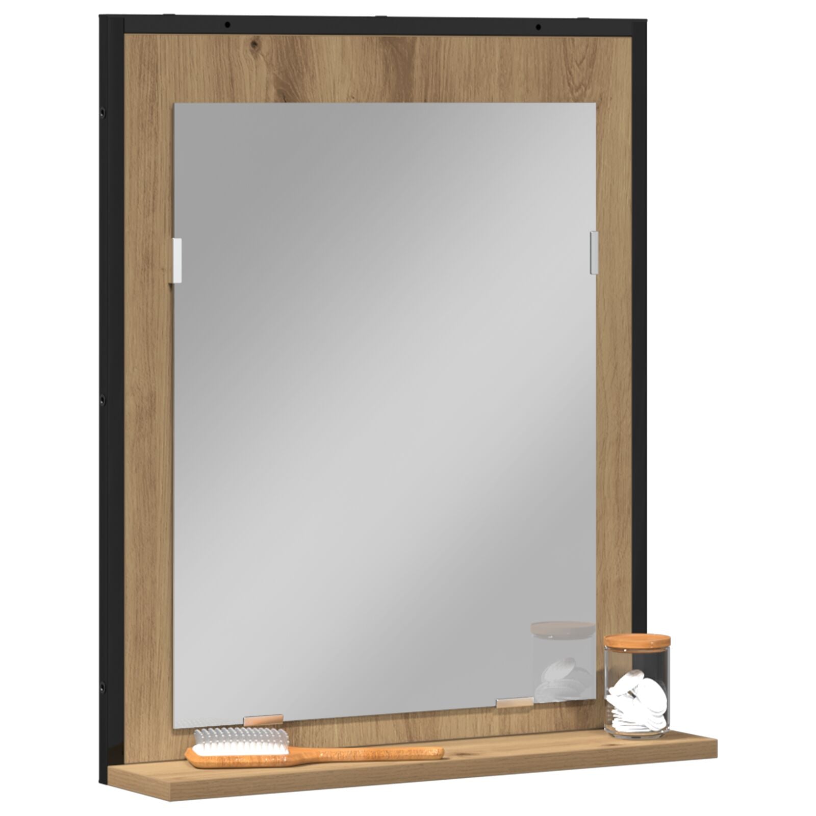 Badkamerspiegel 50X12X60 Cm Gelaagd Hout Artisan eiken