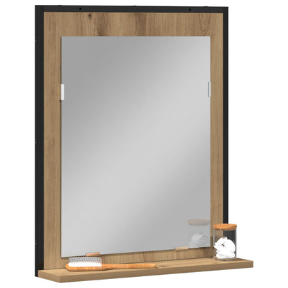 Badkamerspiegel 50X12X60 Cm Gelaagd Hout Artisan eiken
