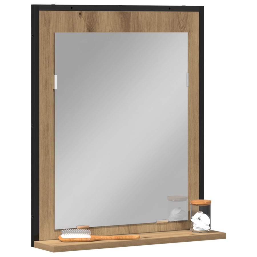 Badkamerspiegel 50X12X60 Cm Gelaagd Hout Artisan eiken