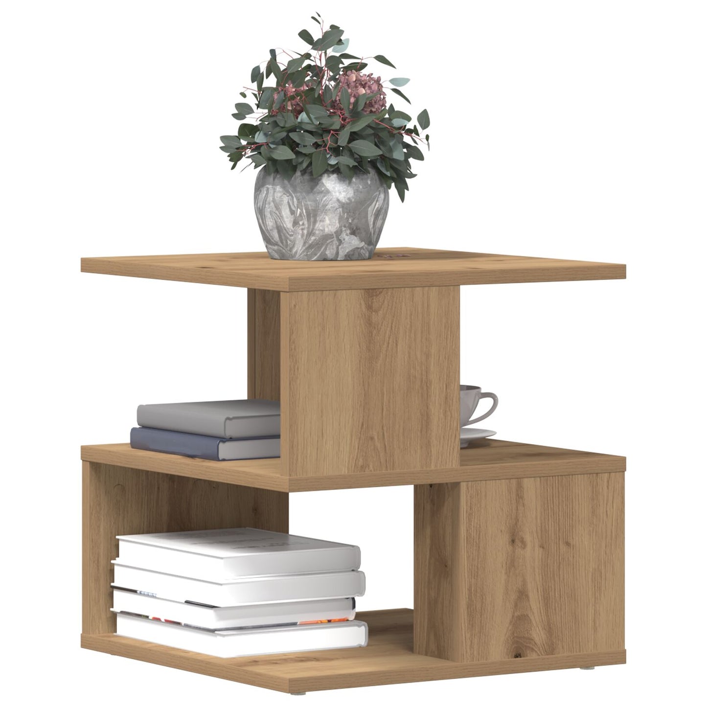 Bijzettafel Artisan Eiken 40X40X40 Cm Gefabriceerd Hout