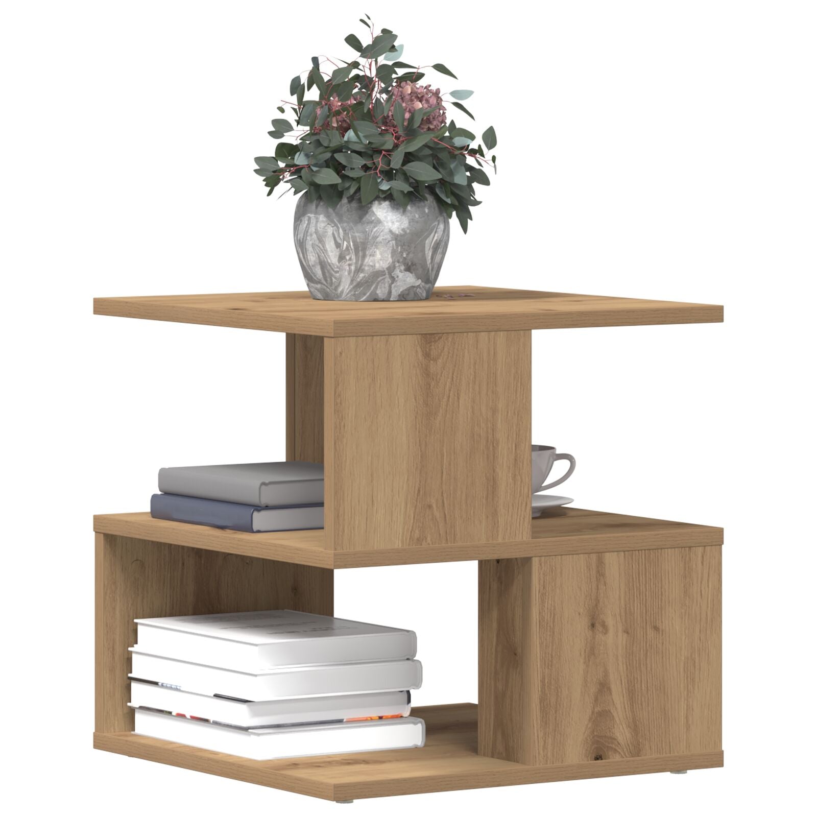 Bijzettafel Artisan Eiken 40X40X40 Cm Gefabriceerd Hout