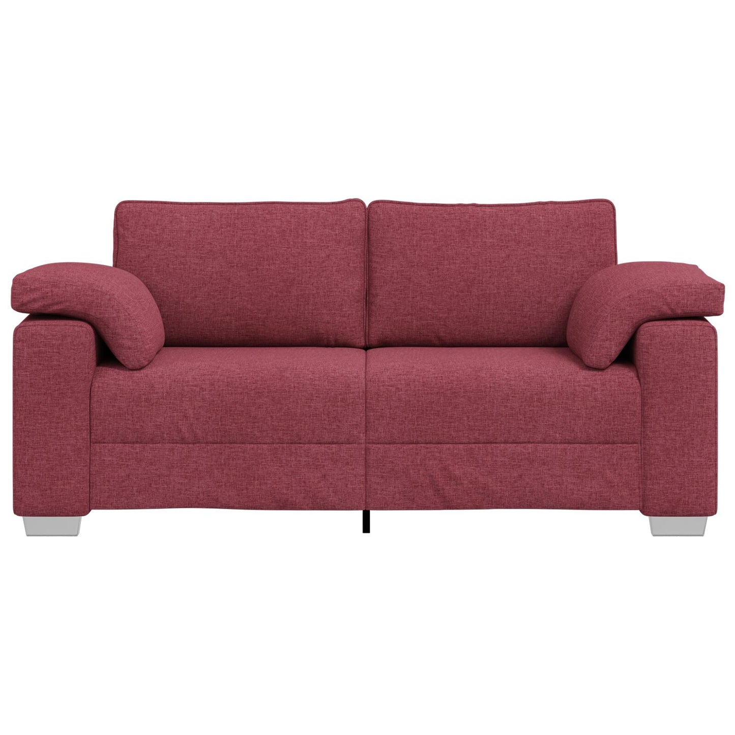 Bank Stof, Hout Regulier Bank Rechthoekig Modern Wind Rood 140 cm