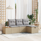 Tuinset poly rotan 4 personen beige