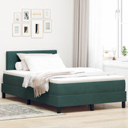 Boxspringbed 120x190 cm donkergroen fluweel