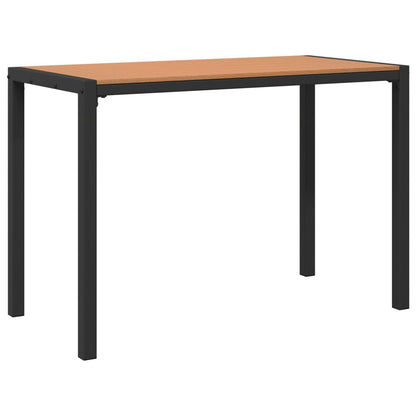 3 Delige Tuin Eetset Van Staal En Wpc Bruin