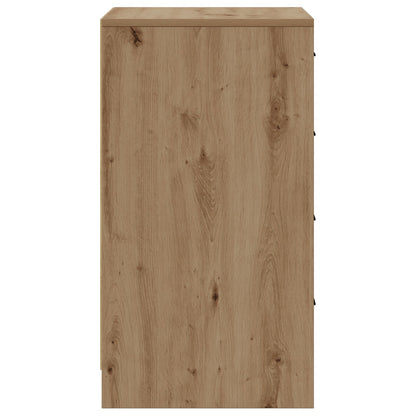 Sideboard 40X41X75 Cm Bewerkt Hout Artisan eiken