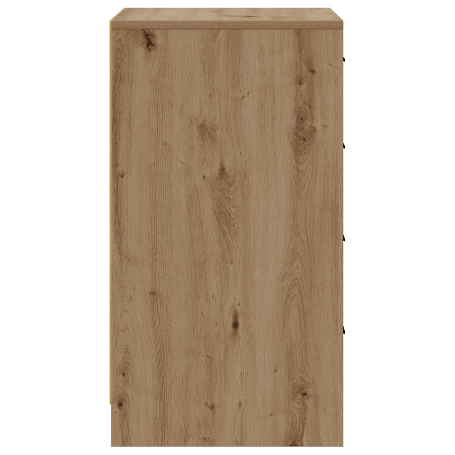 Sideboard 40X41X75 Cm Bewerkt Hout Artisan eiken