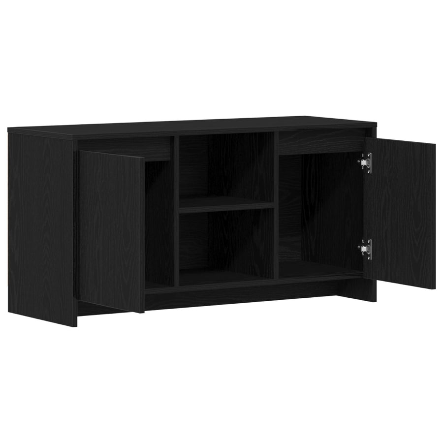 Tv-Kast Zwart Eik 102X37,5X52,5 Cm Bewerkt Hout
