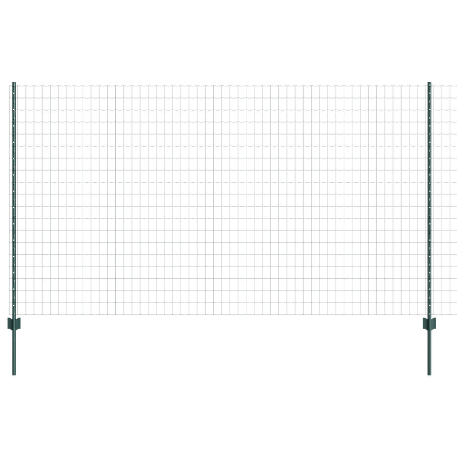 Euro Hek Met 5 U-Posts Groen 1.4X10 M Staal